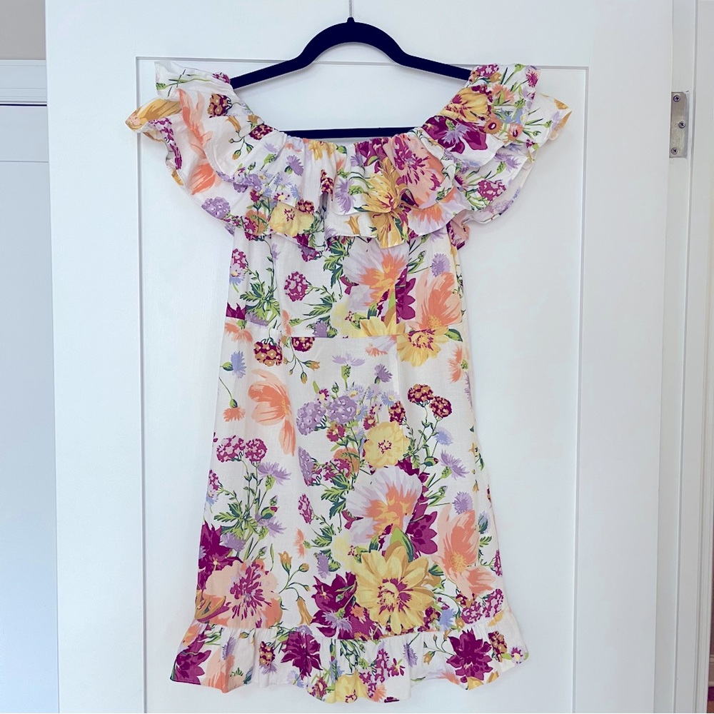 H&M Floral Ruffle Dress (S)
